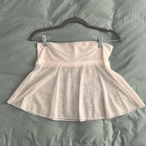 Sheer white skirt, rave, edc